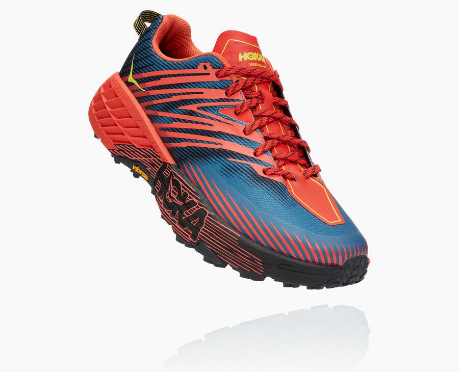 Hoka One One Trailsko Herre - Speedgoat 4 - Rød - 357106HNY